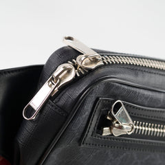 Gucci Monogram Side Waist Bag Black