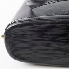Louis Vuitton Lussac Shoulder Epi Leather Black