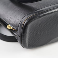 Louis Vuitton Lussac Shoulder Epi Leather Black
