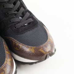 Louis Vuitton Runaway Sneakers Black/Monogram Size 36