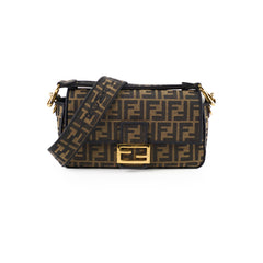 Fendi Medium Baguette Zucca Brown
