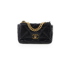 Chanel 19 Small Goatskin Black