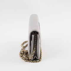 Chanel Classic Wallet On Chain Caviar Grey