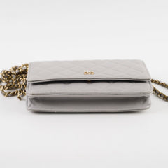 Chanel Classic Wallet On Chain Caviar Grey