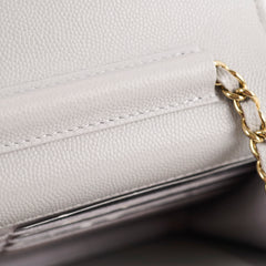 Chanel Classic Wallet On Chain Caviar Grey