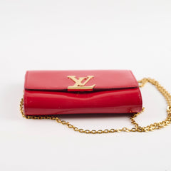 Louis Vuitton Louise Clutch Red Patent Leather