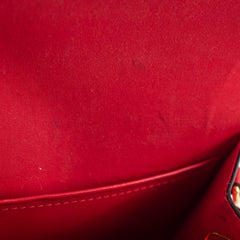 Louis Vuitton Louise Clutch Red Patent Leather