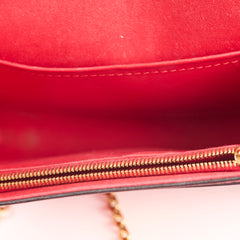 Louis Vuitton Louise Clutch Red Patent Leather