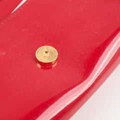Louis Vuitton Louise Clutch Red Patent Leather