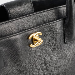 Chanel Executive Cerf Tote Black