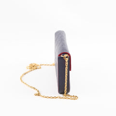 Louis Vuitton Felicie Empriente Navy with Red Piping