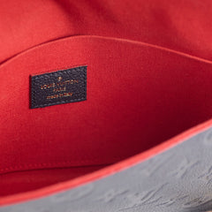 Louis Vuitton Felicie Empriente Navy with Red Piping