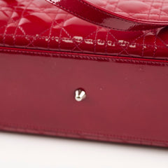 Christian Dior Lady Dior Large Patent Red