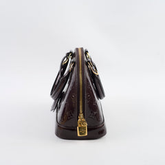 Louis Vuitton Alma BB Patent Burgundy