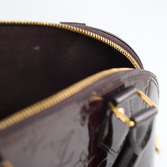 Louis Vuitton Alma BB Patent Burgundy