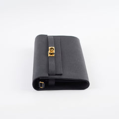 Hermes Kelly To Go Black Espom GHW A Stamp