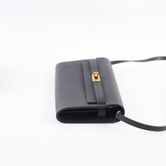Hermes Kelly To Go Black Espom GHW A Stamp