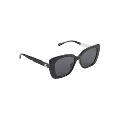 Chanel White Crystal Square Sunglasses