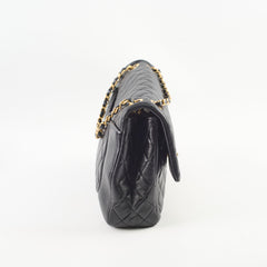 Chanel Daily Friend Jumbo Lambskin Black GHW (microchip)