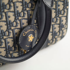 Deal of The Week - Christian Dior Medium D-Vibe Bowling Bag Navy Oblique