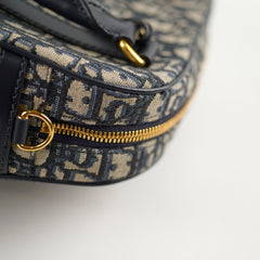 Deal of The Week - Christian Dior Medium D-Vibe Bowling Bag Navy Oblique