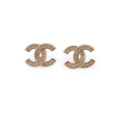 Chanel Large CC Stud Earrings Costume Jewellery