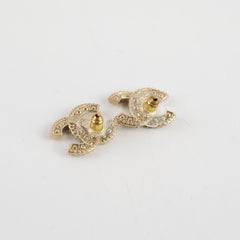 Chanel Large CC Stud Earrings Costume Jewellery