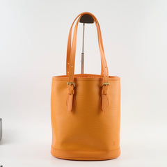Louis Vuitton Epi Petit Bucket PM Shoulder Bag Orange