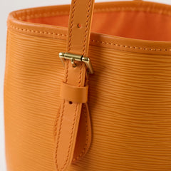 Louis Vuitton Epi Petit Bucket PM Shoulder Bag Orange