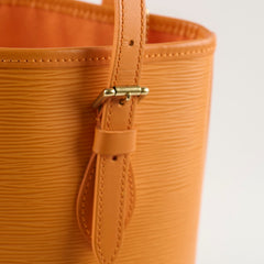 Louis Vuitton Epi Petit Bucket PM Shoulder Bag Orange