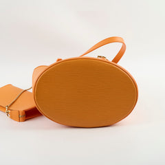 Louis Vuitton Epi Petit Bucket PM Shoulder Bag Orange