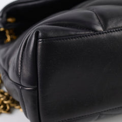 Saint Laurent Lou Puffer Small Black GHW