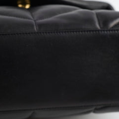 Saint Laurent Lou Puffer Small Black GHW