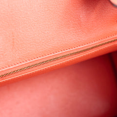 Hermes Birkin 30 Clemence Orange Stamp T