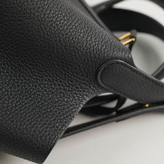 Hermes Picotin 18 Clemence Noir Stamp D