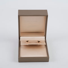 Bvlgari Stud Piercing Earrings Onyx Rose Gold