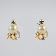 Christian Dior Tribale Earrings with Pearls & Crystal Costume Jewellery