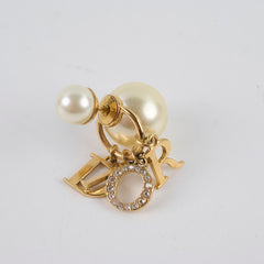 Christian Dior Tribale Earrings with Pearls & Crystal Costume Jewellery