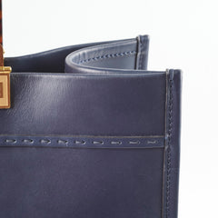Fendi Medium Sunshine Shopper Tote Navy