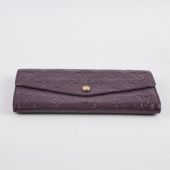 Louis Vuitton Sarah Wallet Empreinte Purple