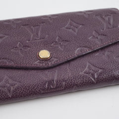 Louis Vuitton Sarah Wallet Empreinte Purple