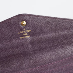 Louis Vuitton Sarah Wallet Empreinte Purple