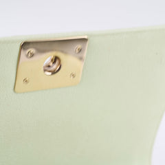 Chanel Medium Boy Bag Mint Green Caviar Champagne Gold HW (microchip)