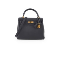 Hermes Kelly 25 Togo Noir - X Stamp