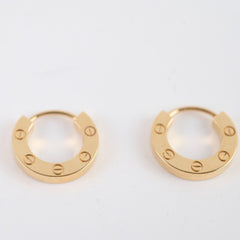 Cartier Love Single Hoop 18k Yellow Gold (pair)