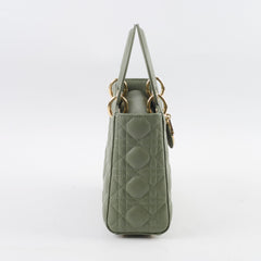 Dior Small Lady Dior Sage Green Light Gold HW