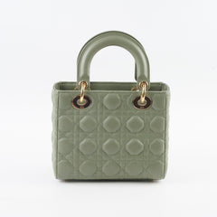 Dior Small Lady Dior Sage Green Light Gold HW