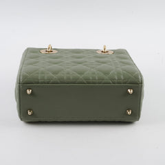 Dior Small Lady Dior Sage Green Light Gold HW