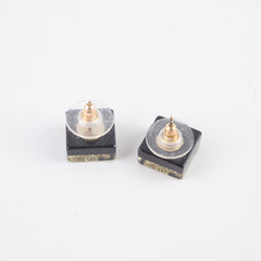 Chanel Check Stud CC Earrings