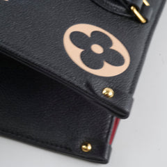 Louis Vuitton OnTheGo MM Bicolour Monogram Empreinte Black Cream